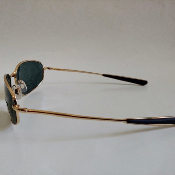 NWT Vintage 90's Rectangle Metal Sports Polarized Sunglass (S.Gold) - Picture 2 of 4